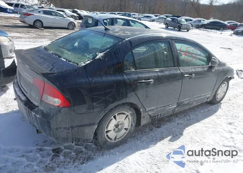 2009 Honda Civic Hybrid from USA, damaged, VIN JHMFA36289S018585